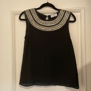 MLV Womens Blouse with beaded collar